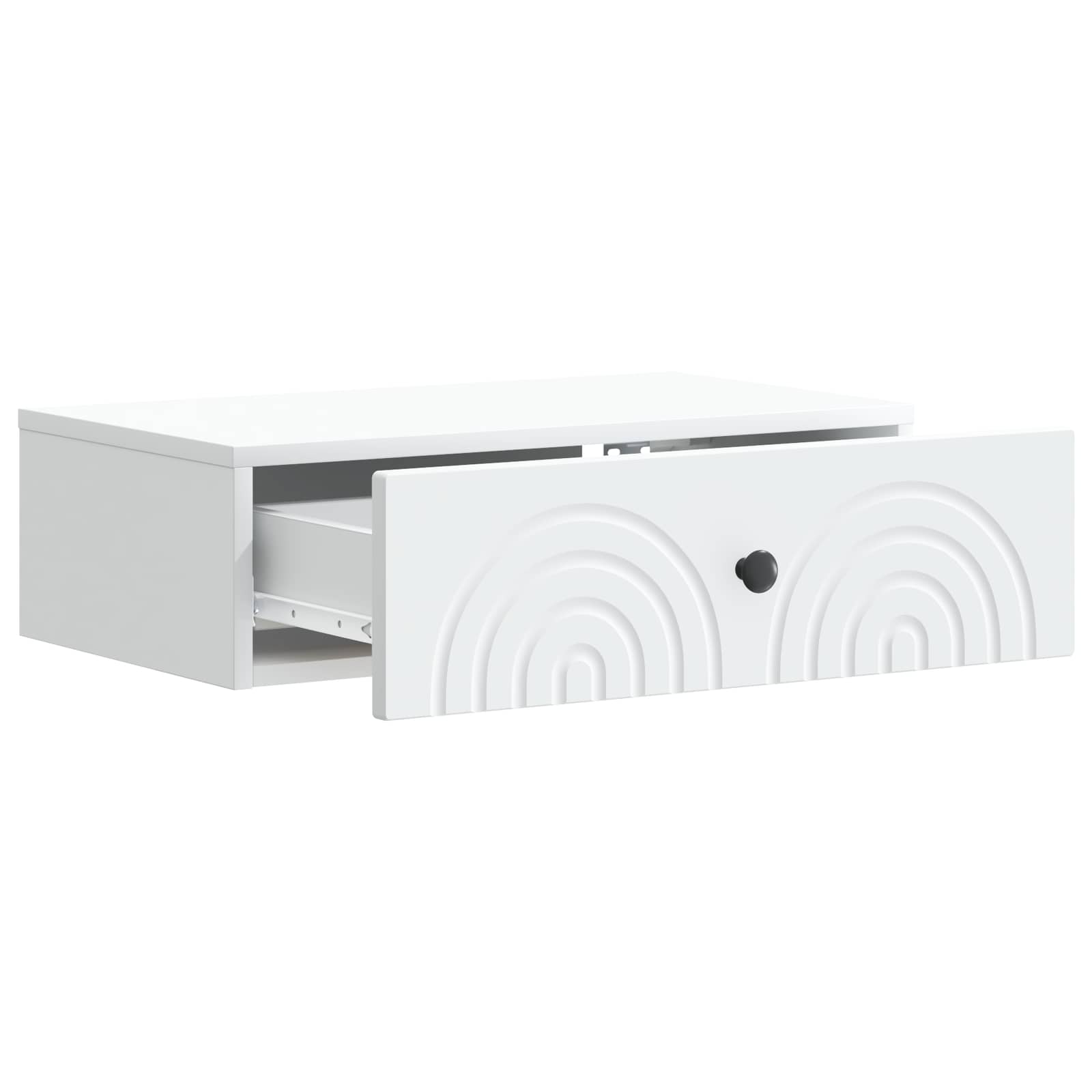 vidaXL Wall-Mounted Side Table White 59 x 34.5 x 17 cm Engineered Wood 4
