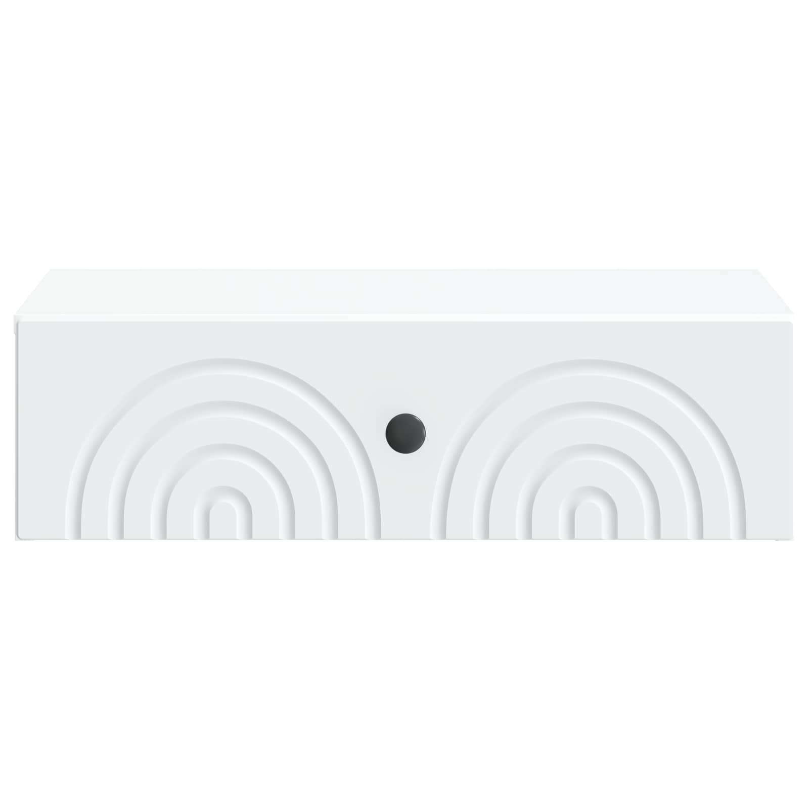 vidaXL Wall-Mounted Side Table White 59 x 34.5 x 17 cm Engineered Wood 5