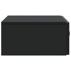 vidaXL Wall-Mounted Side Table 59 x 34.5 x 17 cm Engineered Wood Black 6