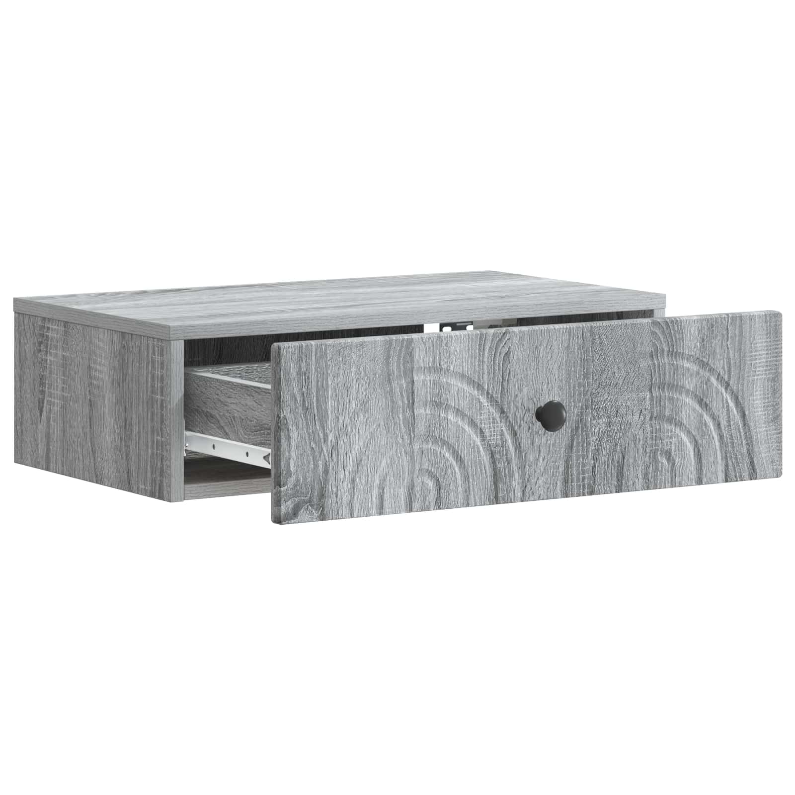 vidaXL Wall-Mounted Side Table 59 x 34.5 x 17 cm Engineered Wood 4