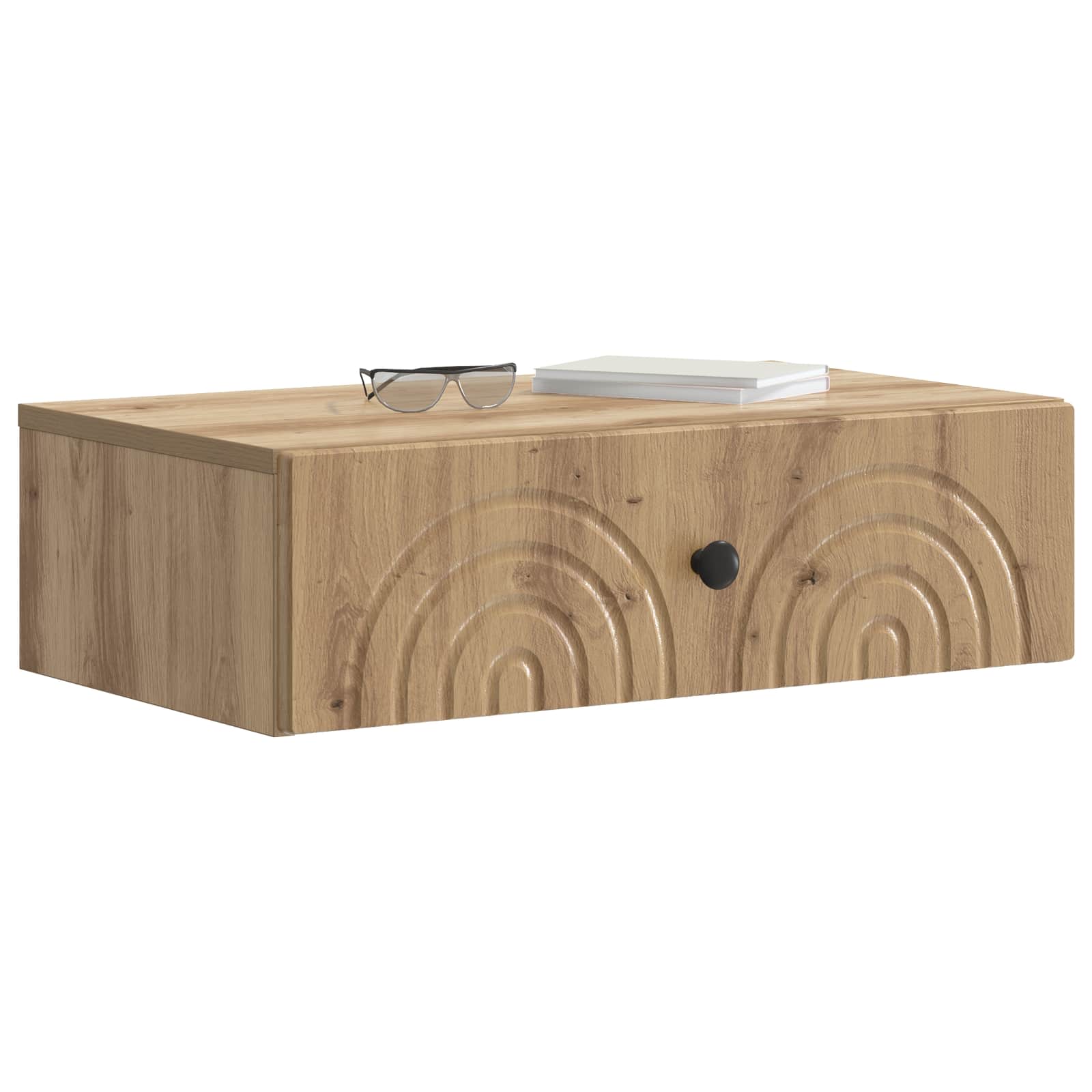 vidaXL Wall-Mounted Side Table 59 x 34.5 x 17 cm Engineered Wood 3