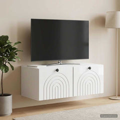 vidaXL Wall-Mounted TV Cabinet High Gloss White 78.5 x 41 x 30 cm 4