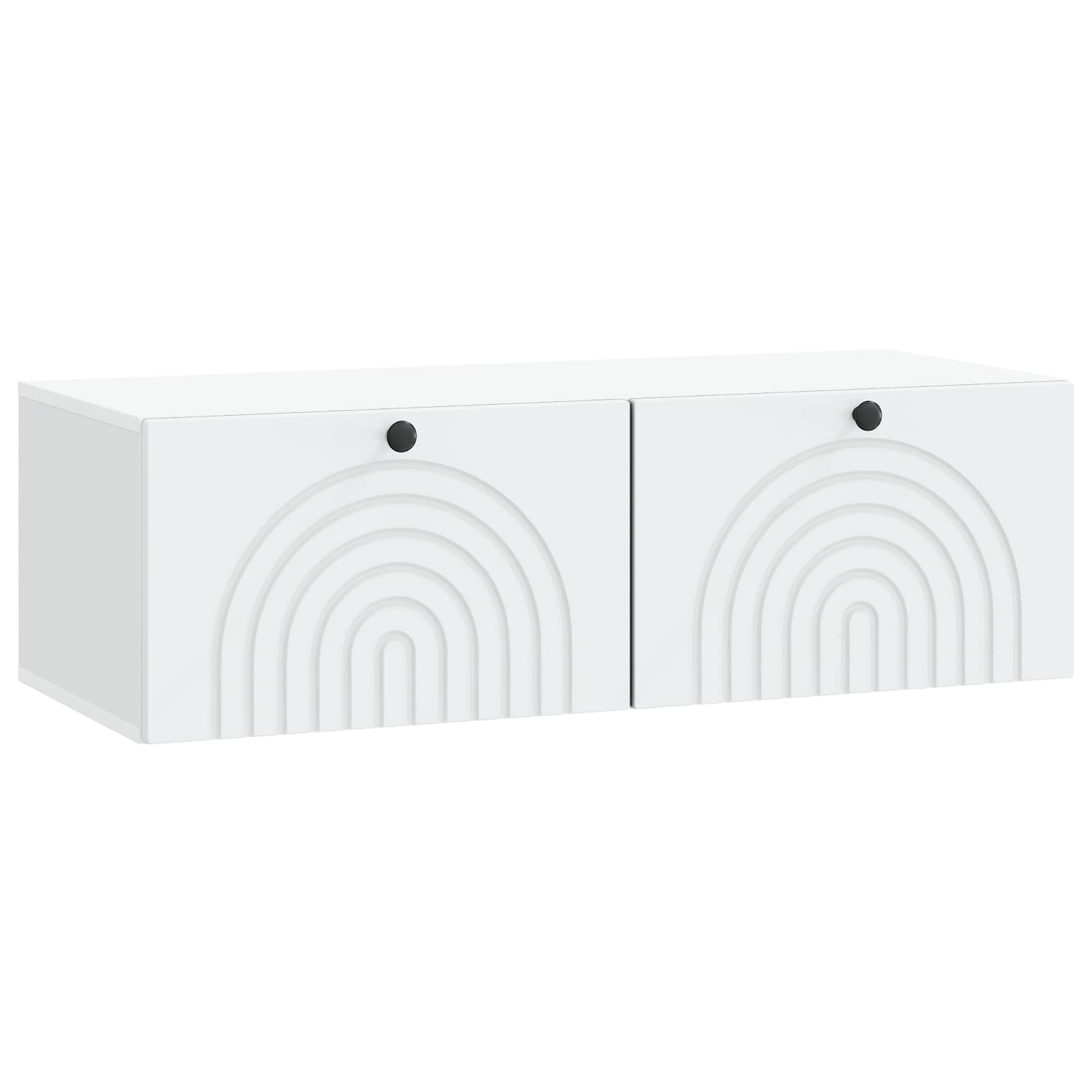 vidaXL Wall-Mounted TV Cabinet 99 x 41 x 30 cm White Engineered Wood 2