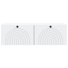 vidaXL Wall-Mounted TV Cabinet 99 x 41 x 30 cm White Engineered Wood 6