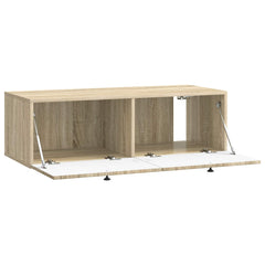vidaXL Wall-Mounted TV Cabinet Wall-mounted Sonoma Oak 98 x 41 x 30 cm 5