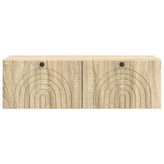 vidaXL Wall-Mounted TV Cabinet Wall-mounted Sonoma Oak 98 x 41 x 30 cm 6