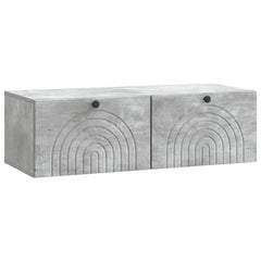 vidaXL Wall-Mounted TV Cabinet Concrete Grey 99 x 41 x 30 cm 2