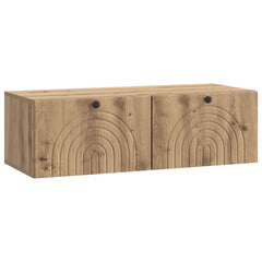 vidaXL Wall-Mounted TV Cabinet 99 x 41 x 30 cm Artisan Oak 2