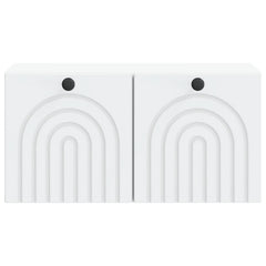 vidaXL Wall-Mounted TV Cabinet White 59.5 x 31 x 30 cm Engineered Wood 6