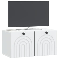 vidaXL Wall-Mounted TV Cabinet White 59.5 x 31 x 30 cm Engineered Wood 3