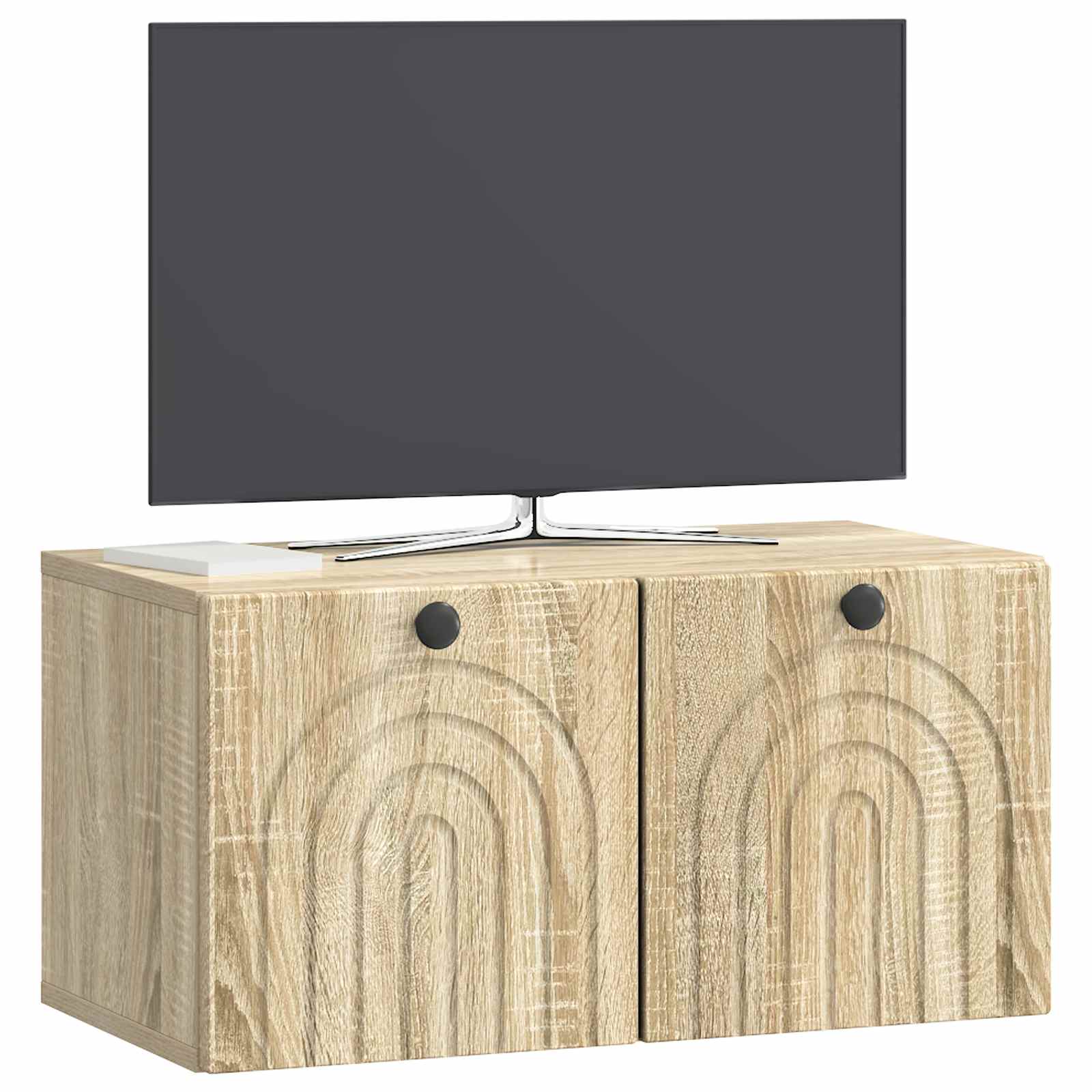vidaXL Wall-Mounted TV Cabinet Sonoma Oak 59.5 x 31 x 30 cm 3