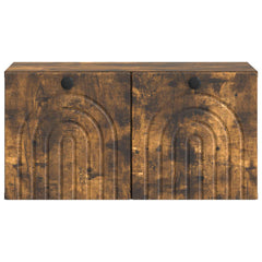 vidaXL Wall-Mounted TV Cabinet Smoked Oak 59.5 x 31 x 30 cm 6