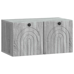 vidaXL Wall-Mounted TV Cabinet Grey Sonoma 59.5 x 31 x 30 cm 2