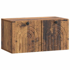 vidaXL Wall-Mounted TV Cabinet Wall-mounted Old Wood 59.5 x 31 x 30 cm 2