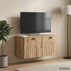 vidaXL Wall-Mounted TV Cabinet 59.5 x 31 x 30 cm Artisan Oak 4