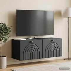Wall-Mounted TV Cabinet 78.5 x 31 x 30 cm Black