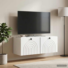 Wall-Mounted TV Cabinet 78.5 x 31 x 30 cm High gloss white