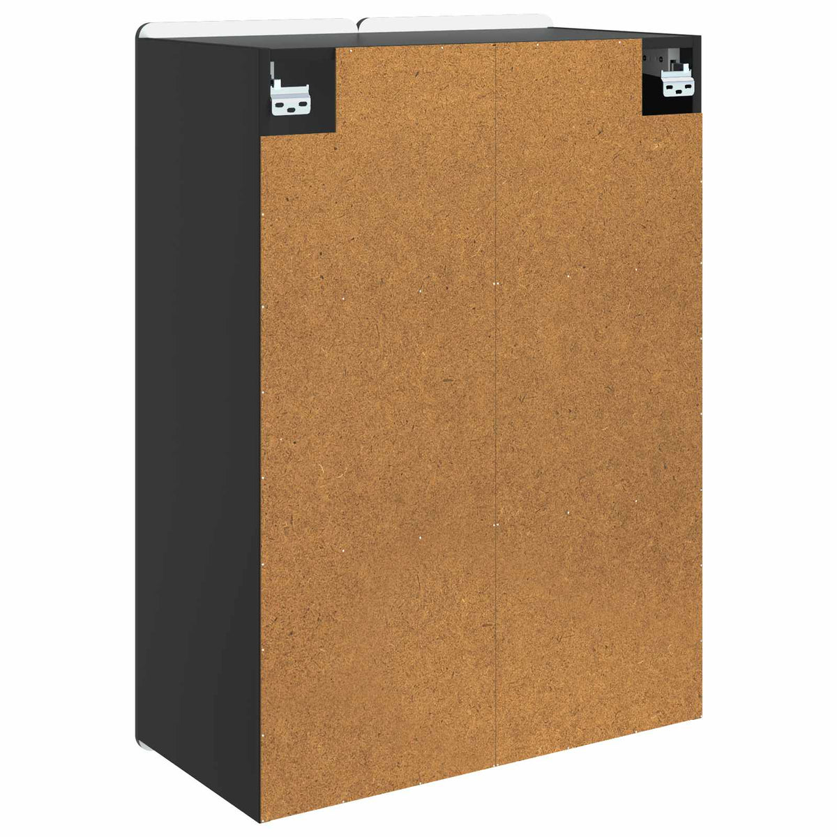 Wall-Mounted Cabinet Black Engineered Wood, image 6