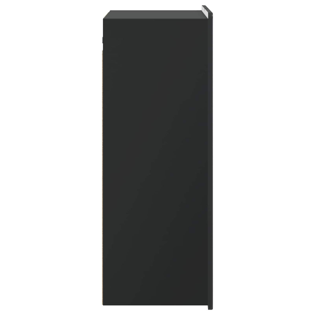 Wall-Mounted Cabinet Black Engineered Wood, image 5