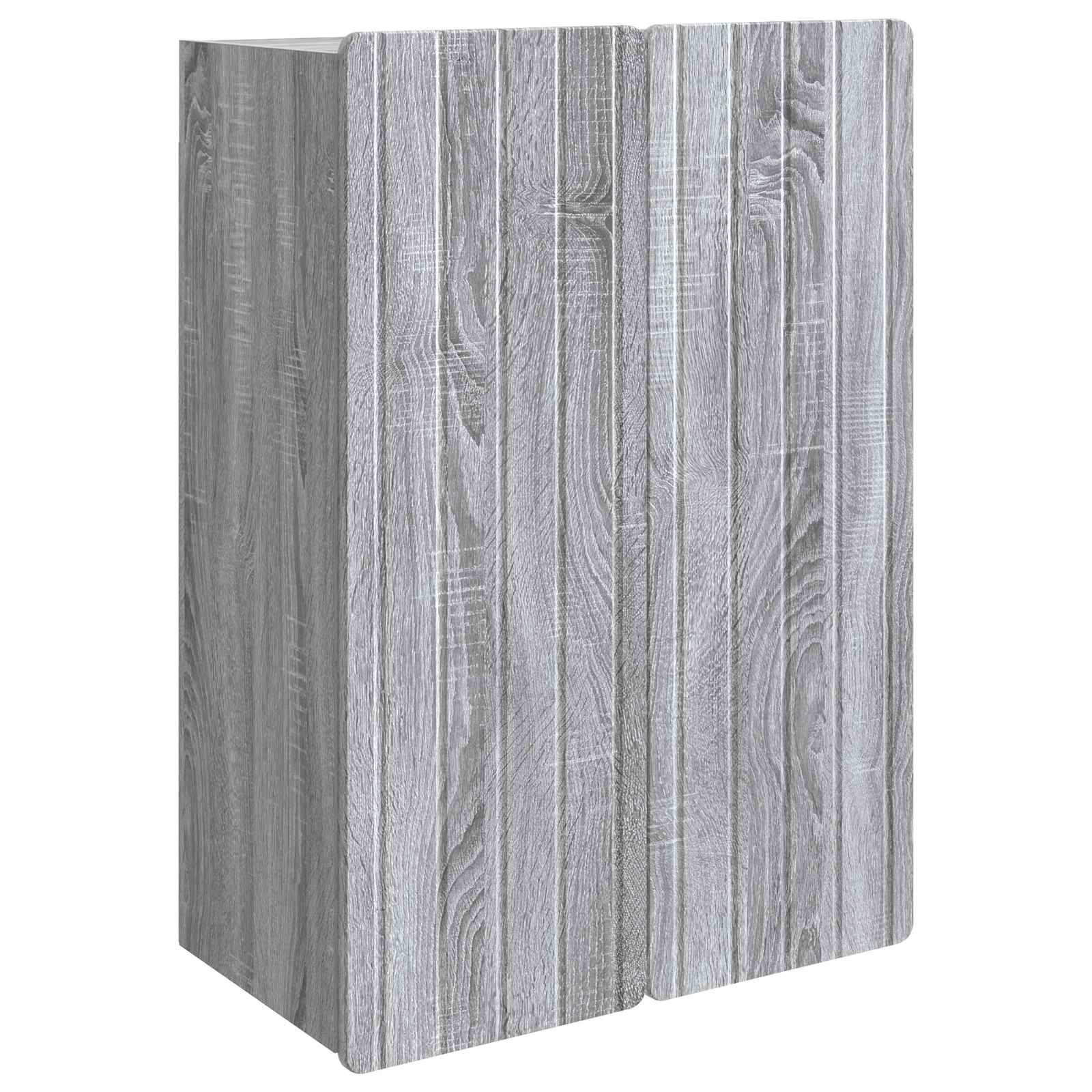 vidaXL Wall-Mounted Cabinet Grey Sonoma 66 x 34.5 x 92 cm 2