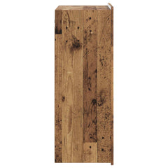 vidaXL Wall-Mounted Cabinet Old Wood 66 x 34.5 x 92 cm Engineered Wood 5