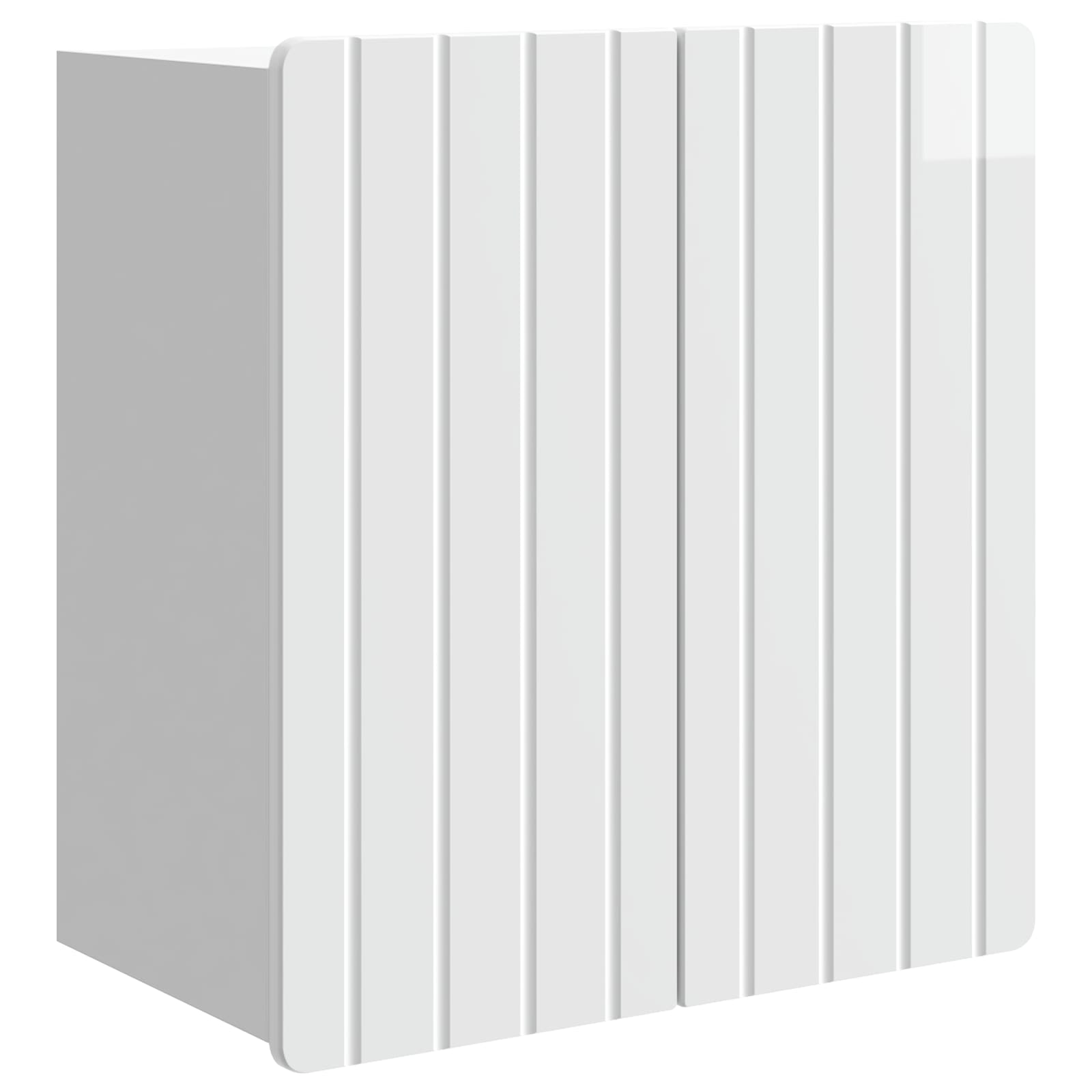 vidaXL Wall-Mounted Cabinet High Gloss White 59 x 31 x 64 cm 2