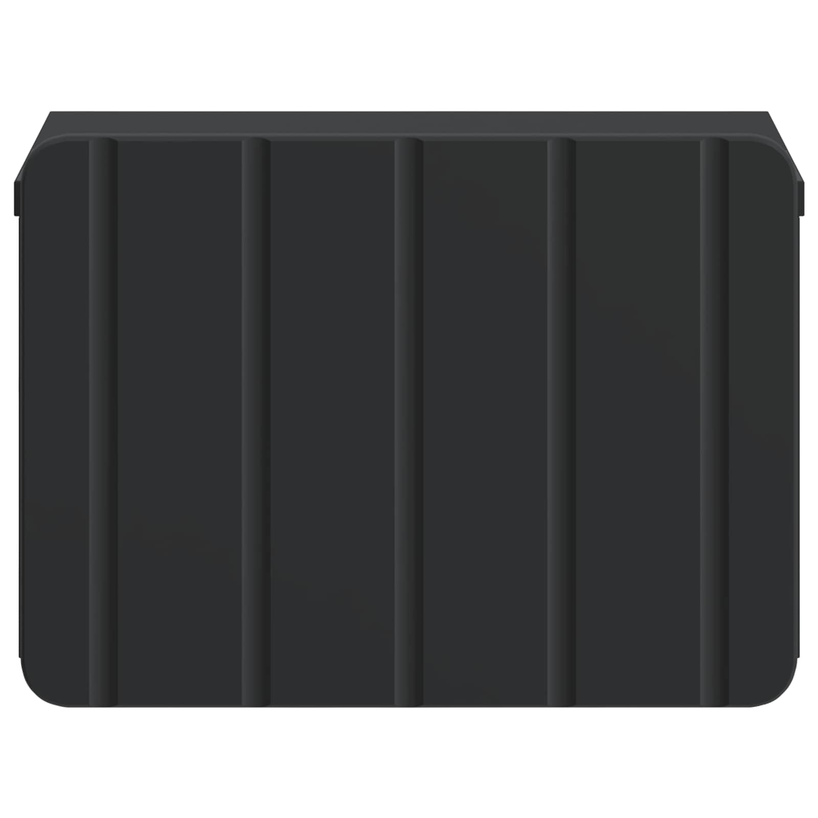 vidaXL Wall-Mounted Bedside Cabinet Black 33 x 34.5 x 24 cm 5