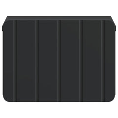 vidaXL Wall-Mounted Bedside Cabinet Black 33 x 34.5 x 24 cm 5
