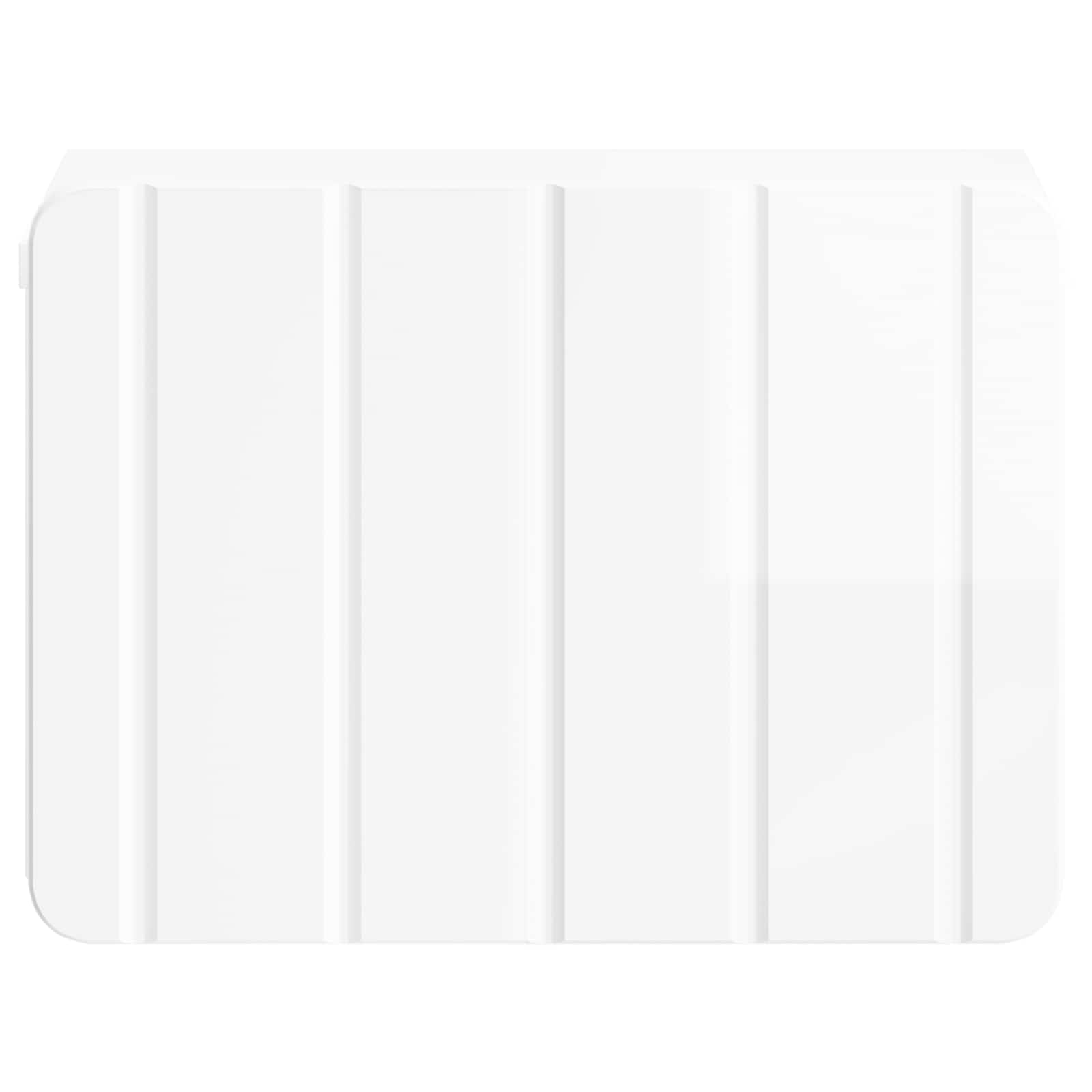 vidaXL Wall-Mounted Bedside Cabinet High Gloss White 33 x 34.5 x 24 cm 5