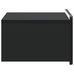 vidaXL Wall-Mounted Bedside Cabinet Black 49 x 34.5 x 24 cm 6
