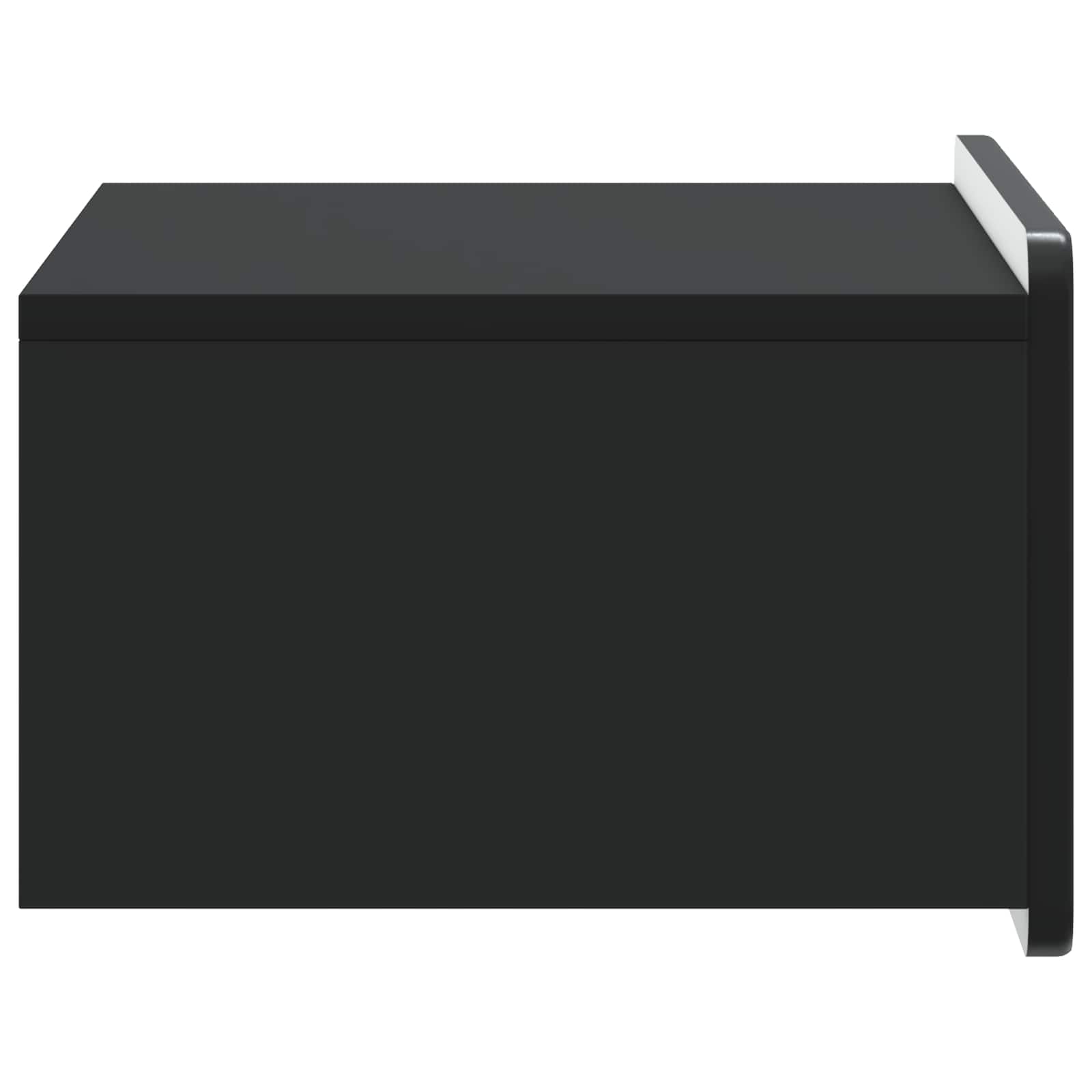 vidaXL Wall-Mounted Bedside Cabinet Black 49 x 34.5 x 24 cm 6