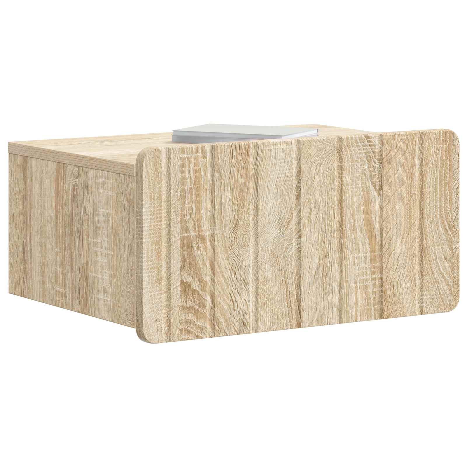 vidaXL Wall-Mounted Bedside Cabinet Sonoma Oak 49 x 34.5 x 24 cm 3