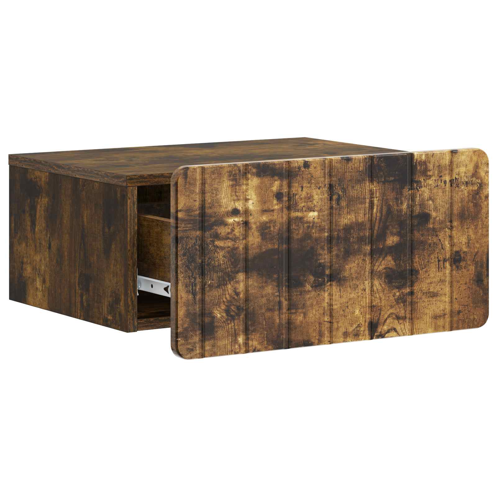 vidaXL Wall-Mounted Bedside Cabinet Smoked Oak 49 x 34.5 x 24 cm 4