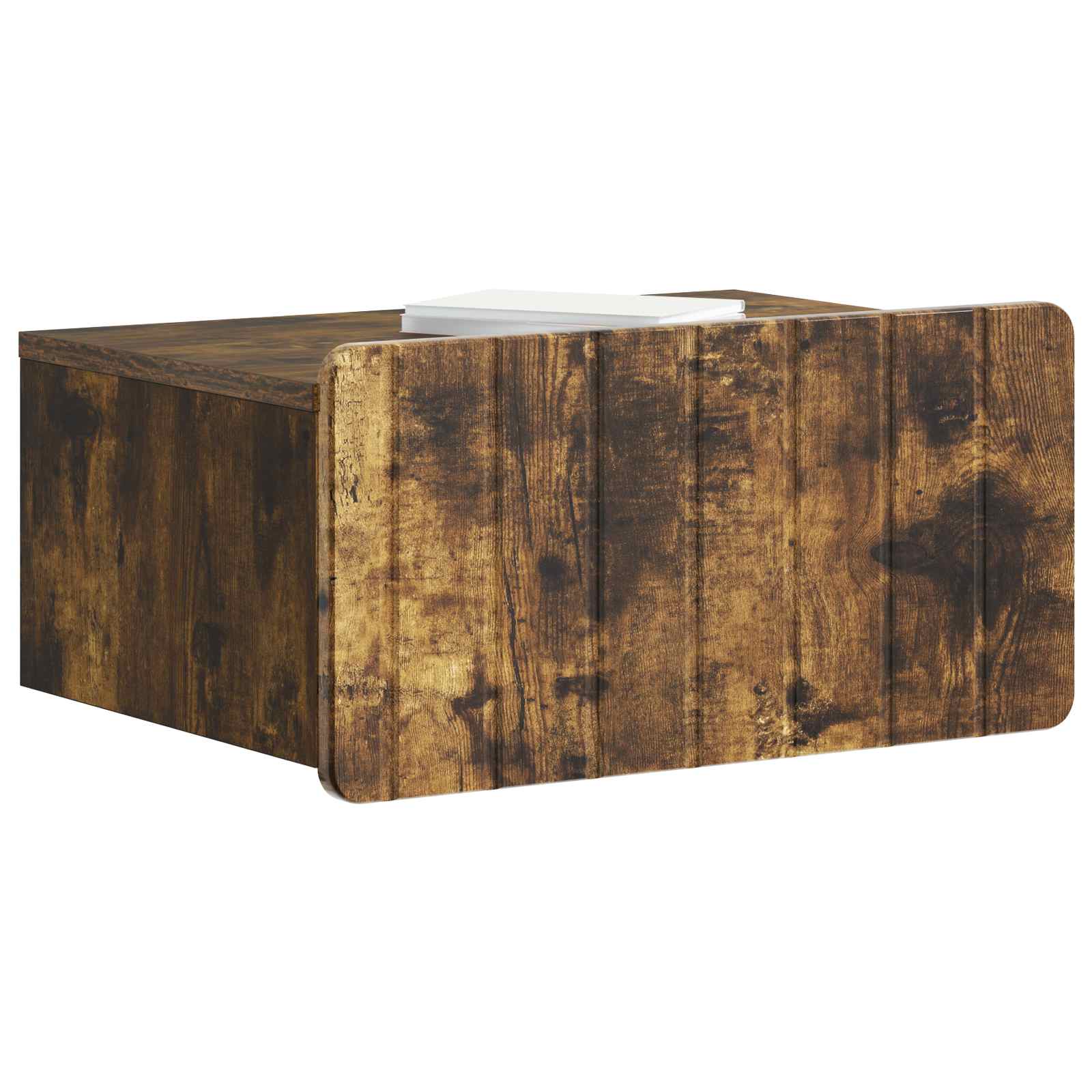vidaXL Wall-Mounted Bedside Cabinet 2 pcs Smoked Oak 49 x 34.5 x 24 cm 3
