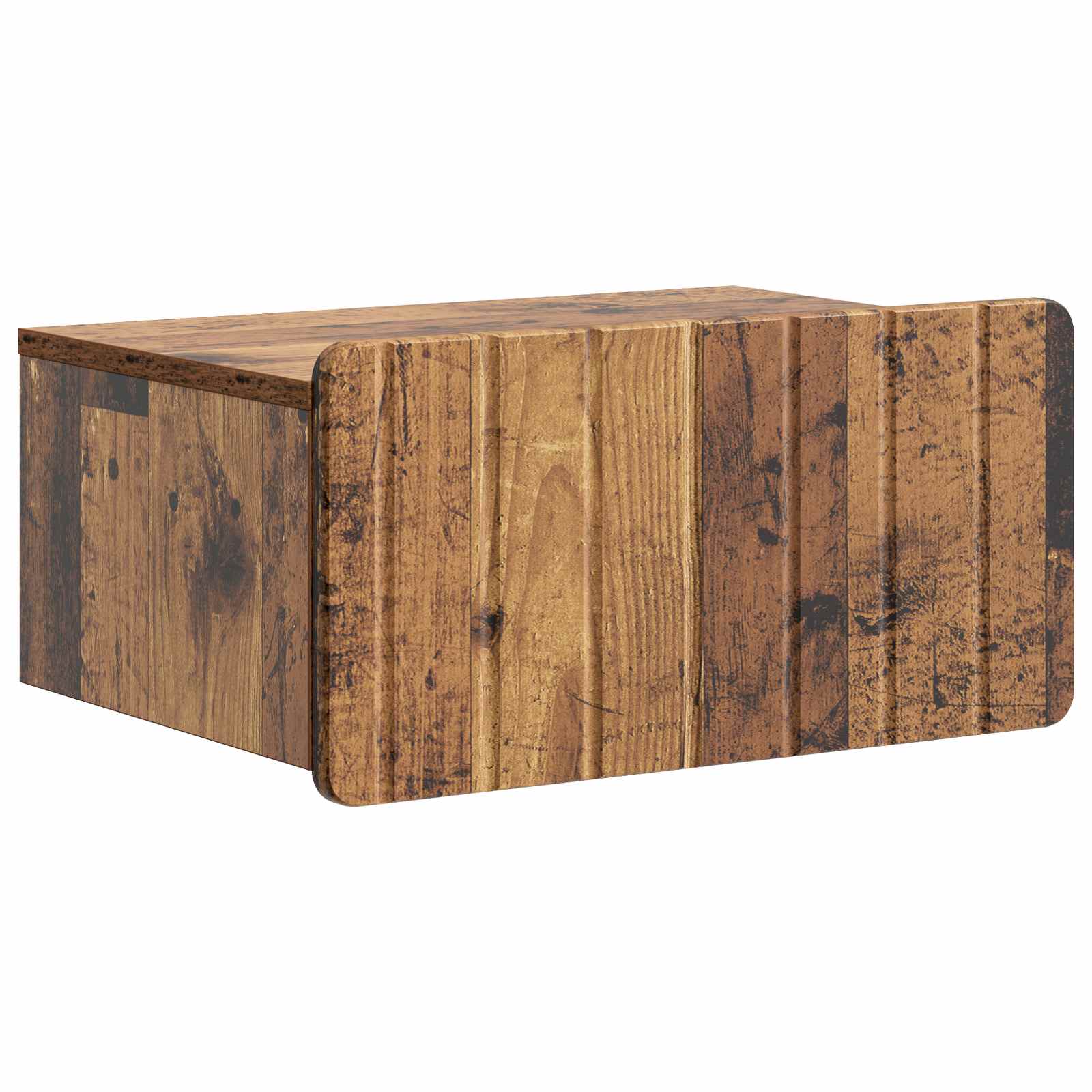 vidaXL Wall-Mounted Bedside Cabinet 2 pcs Old Wood 49 x 34.5 x 24 cm 5