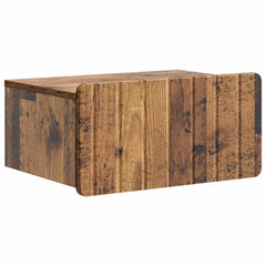 vidaXL Wall-Mounted Bedside Cabinet 2 pcs Old Wood 49 x 34.5 x 24 cm 5