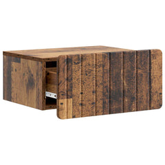 vidaXL Wall-Mounted Bedside Cabinet 2 pcs Old Wood 49 x 34.5 x 24 cm 6