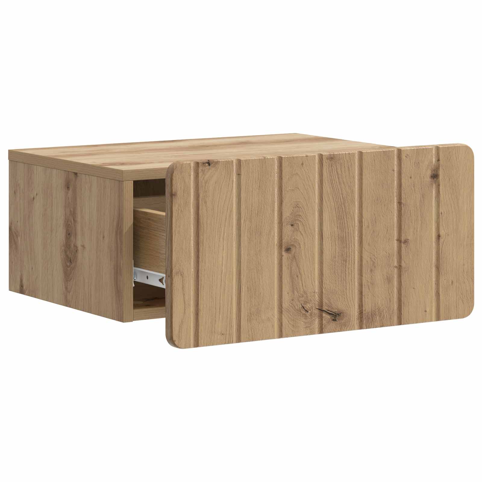 vidaXL Wall-Mounted Bedside Cabinet Artisan Oak 49 x 34.5 x 24 cm 4