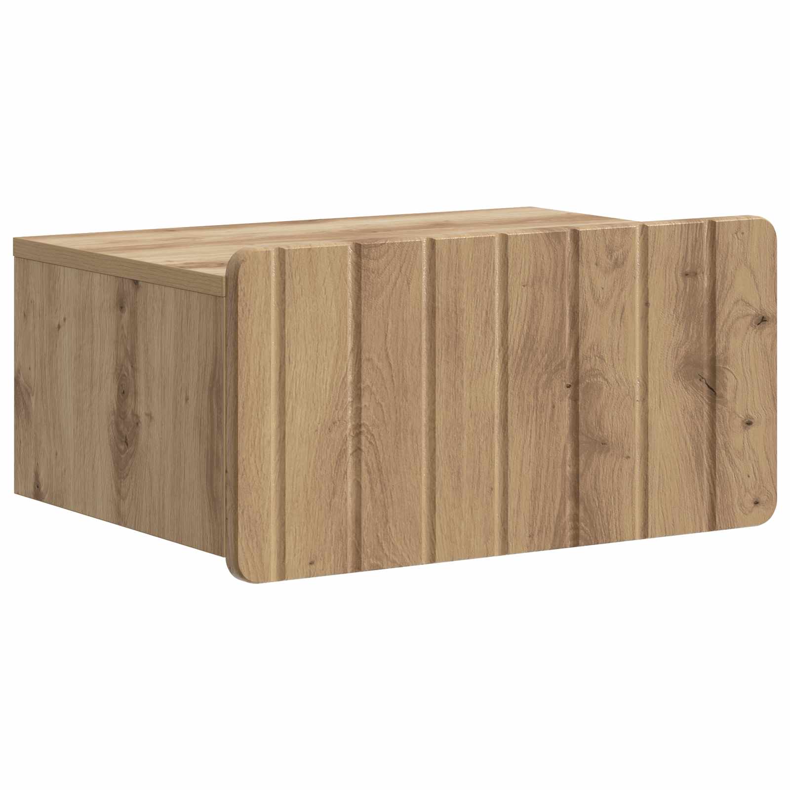 vidaXL Wall-Mounted Bedside Cabinet 2 pcs Artisan Oak 5