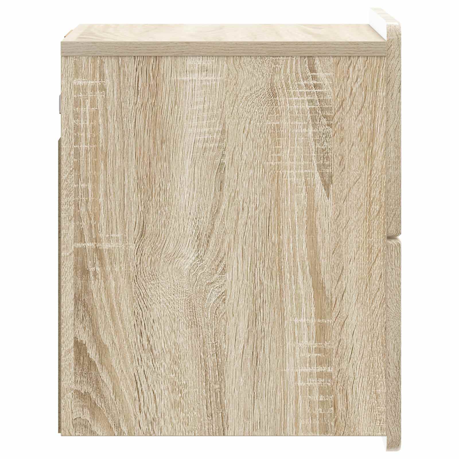vidaXL Wall-Mounted Bedside Cabinet Sonoma Oak 33 x 34.5 x 43 cm 6