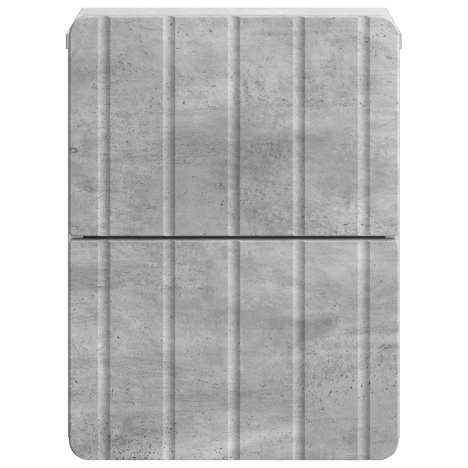 vidaXL Wall-Mounted Bedside Cabinet Concrete Grey 33 x 34.5 x 43 cm 5