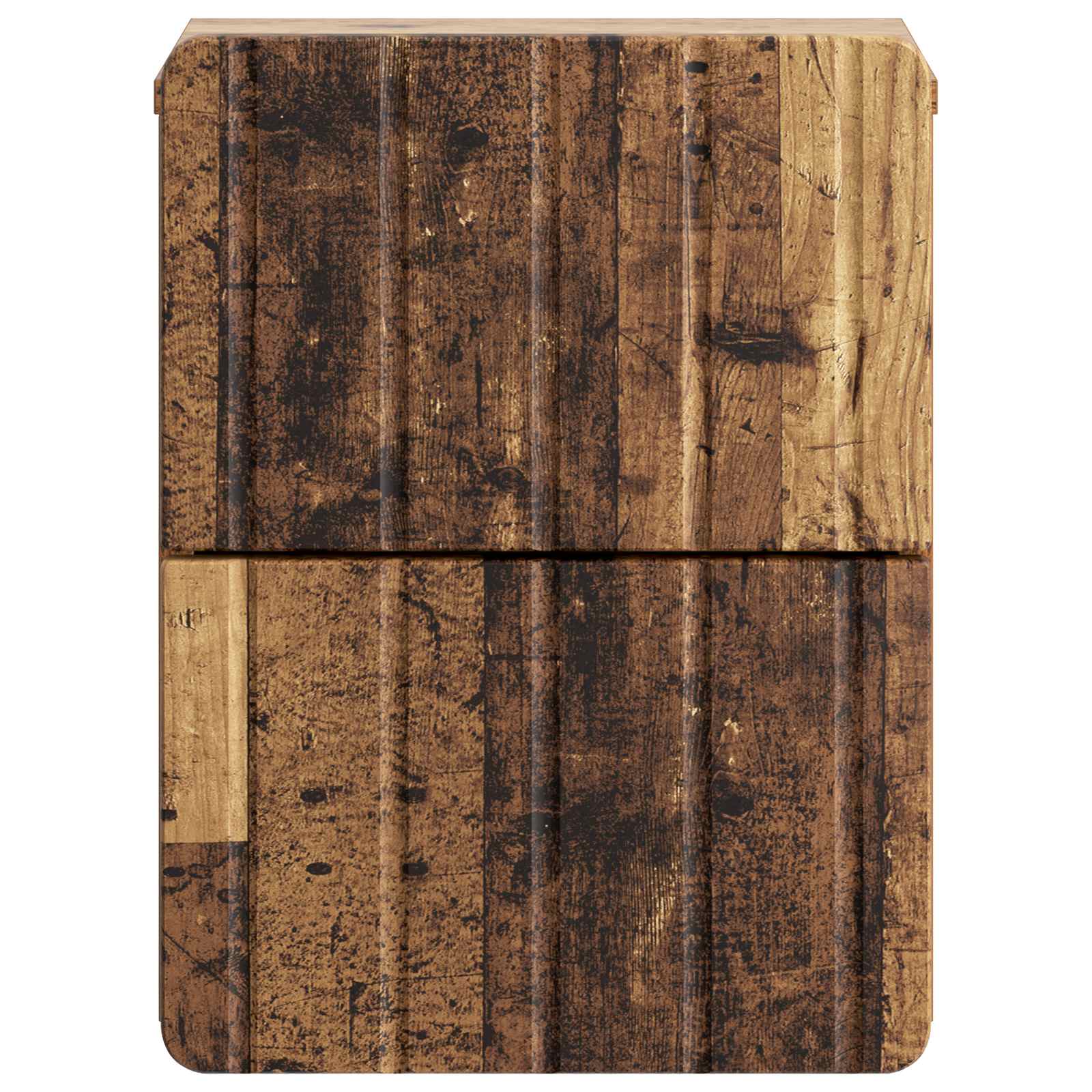vidaXL Wall-Mounted Bedside Cabinet Old Wood 33 x 34.5 x 43 cm 5