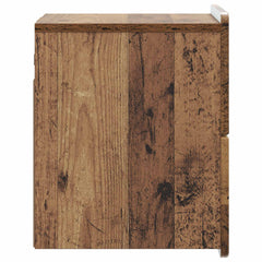 vidaXL Wall-Mounted Bedside Cabinet Old Wood 33 x 34.5 x 43 cm 6