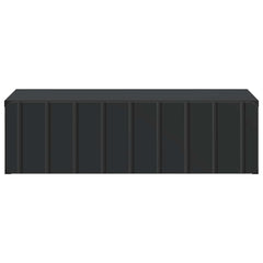 vidaXL Wall-Mounted Side Table Black 59 x 34.5 x 17 cm Engineered Wood 5