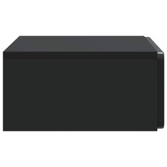 vidaXL Wall-Mounted Side Table Black 59 x 34.5 x 17 cm Engineered Wood 6