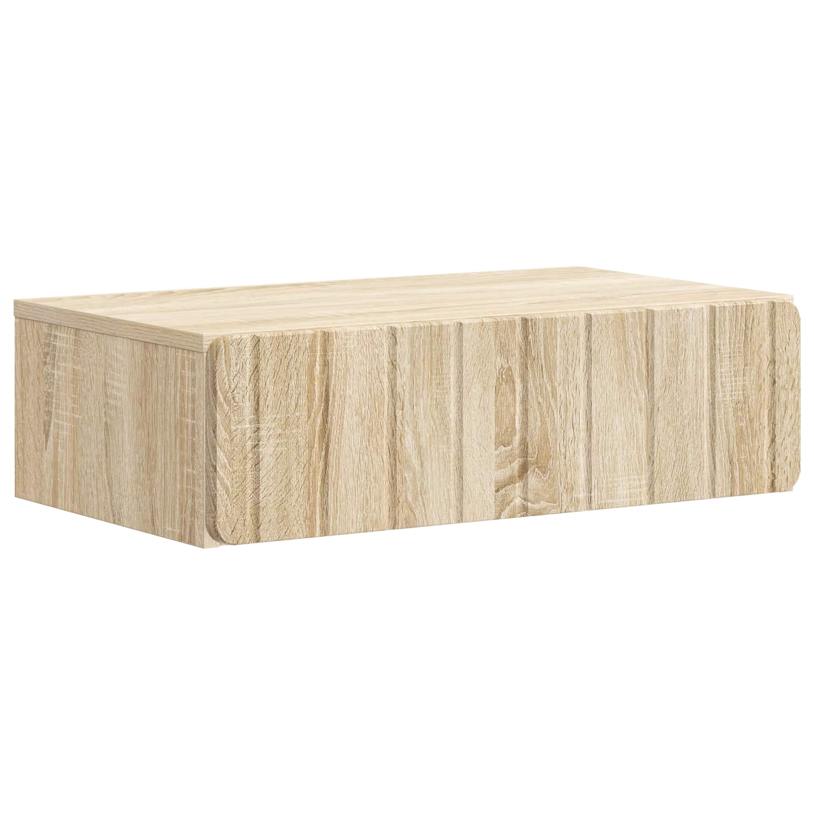 vidaXL Wall-Mounted Side Table Sonoma Oak 59 x 34.5 x 17 cm 2