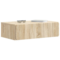 vidaXL Wall-Mounted Side Table Sonoma Oak 59 x 34.5 x 17 cm 3