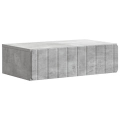 vidaXL Wall-Mounted Side Table Concrete Grey 59 x 34.5 x 17 cm 2