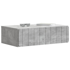 vidaXL Wall-Mounted Side Table Concrete Grey 59 x 34.5 x 17 cm 3