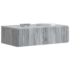 vidaXL Wall-Mounted Side Table Grey Sonoma 59 x 34.5 x 17 cm 3